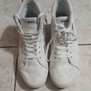 Vans White High-Top Sneakers